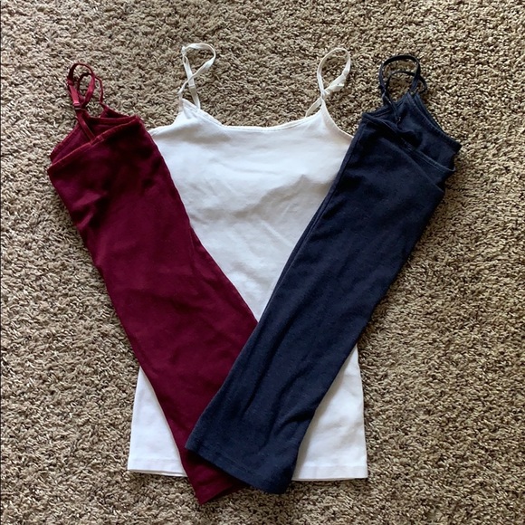 SO Tops - Set of 3 Perfect Tunic Camis